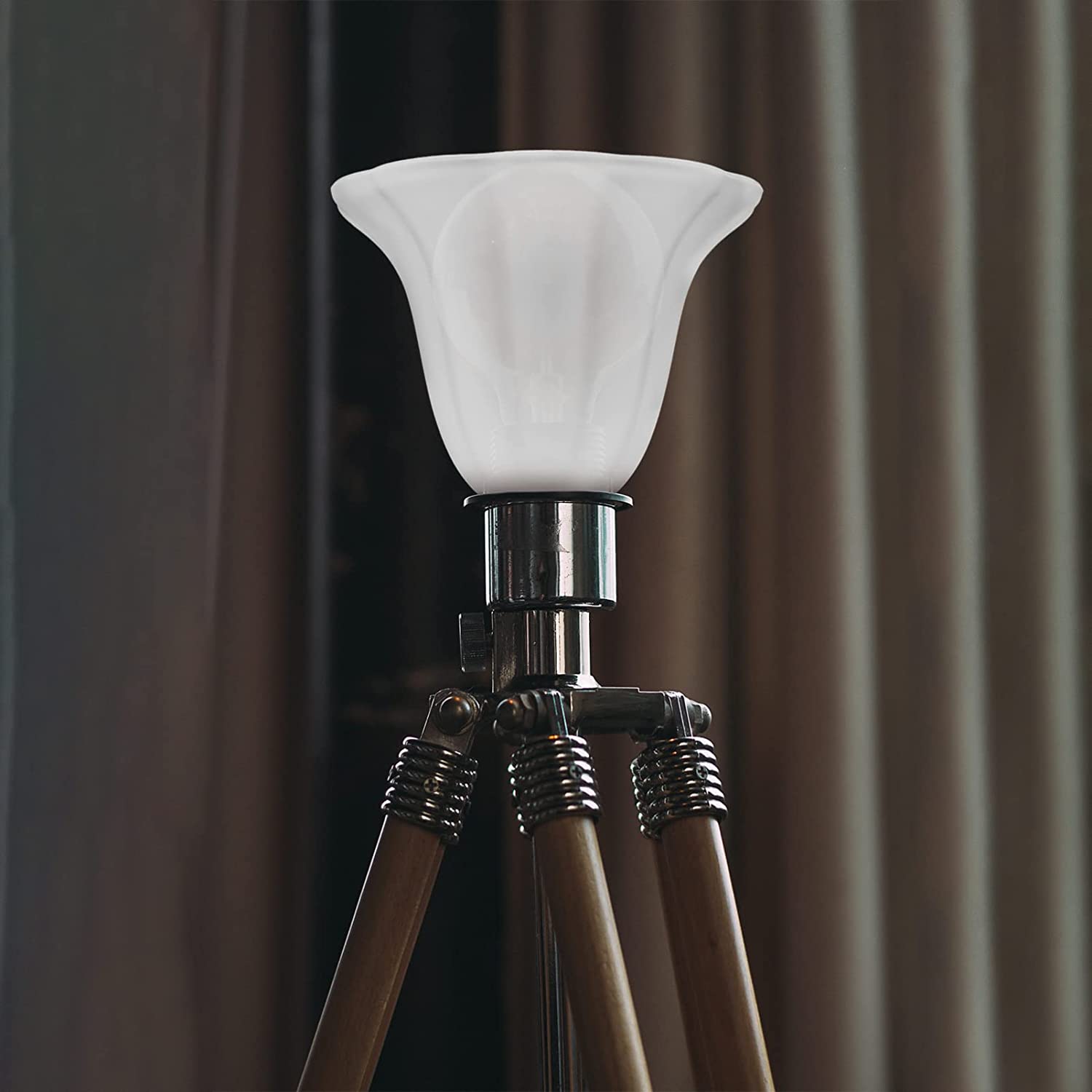Bell Shaped Frosted Glass Lamp Shade04