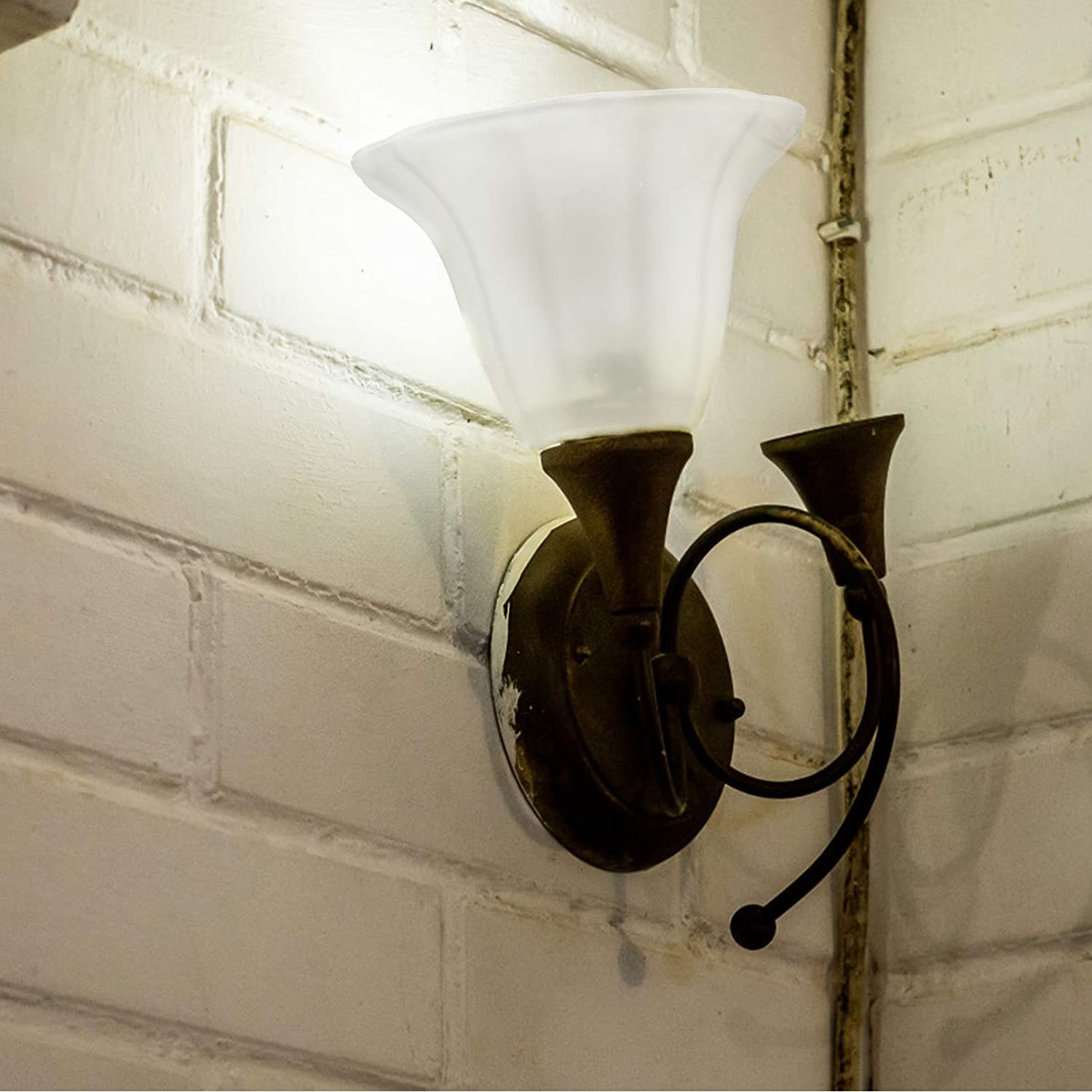 Bell Shaped Frosted Glass Lamp Shade05
