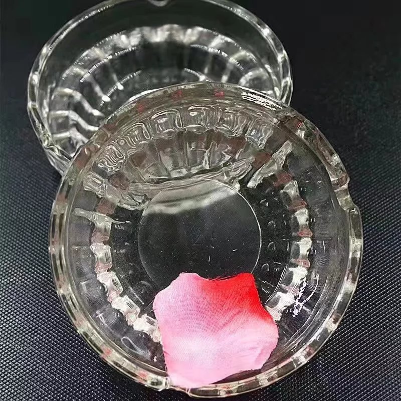 クリスタルクリアな古いスタイルのガラス灰皿透明エンボスガラス葉巻タバコ01
