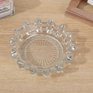 Cendrer de vidre personalitzat Venda a l'engròs de material de rodones de vidre de fum d'alta qualitat Cendrers de vidre04