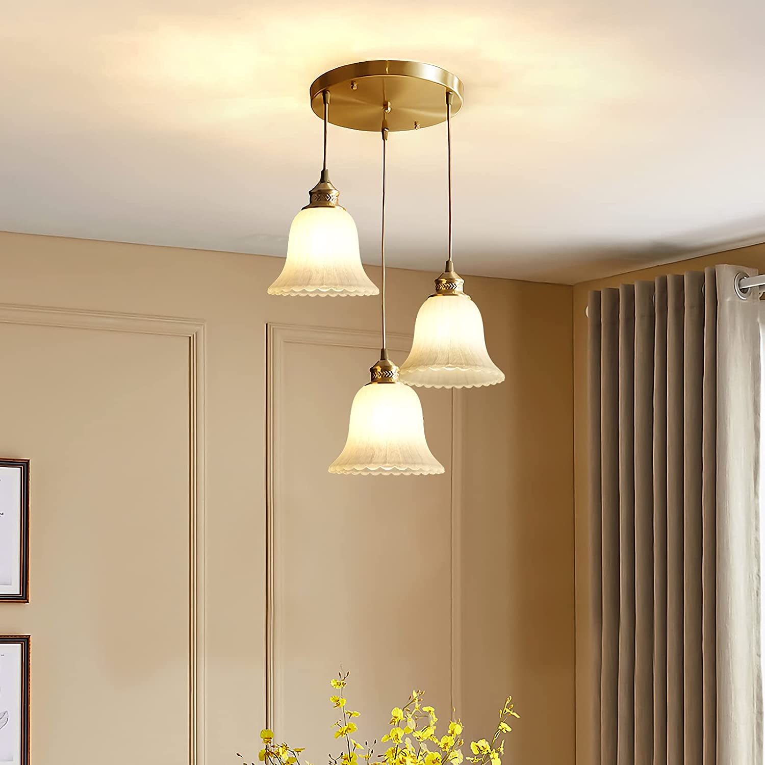 Disesuaikan Handblown Opal Putih Frosted Kaca Globe Flush Mount Ceiling Lamp Wall Light Cover02