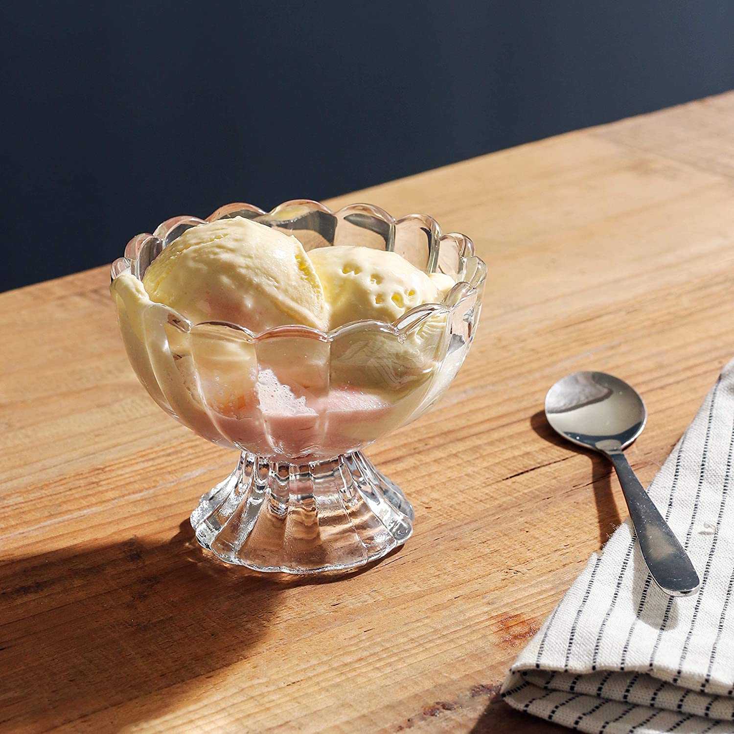 Leuke dessertschalen van helder glas Glazen ijskom voor ijs en fruit05