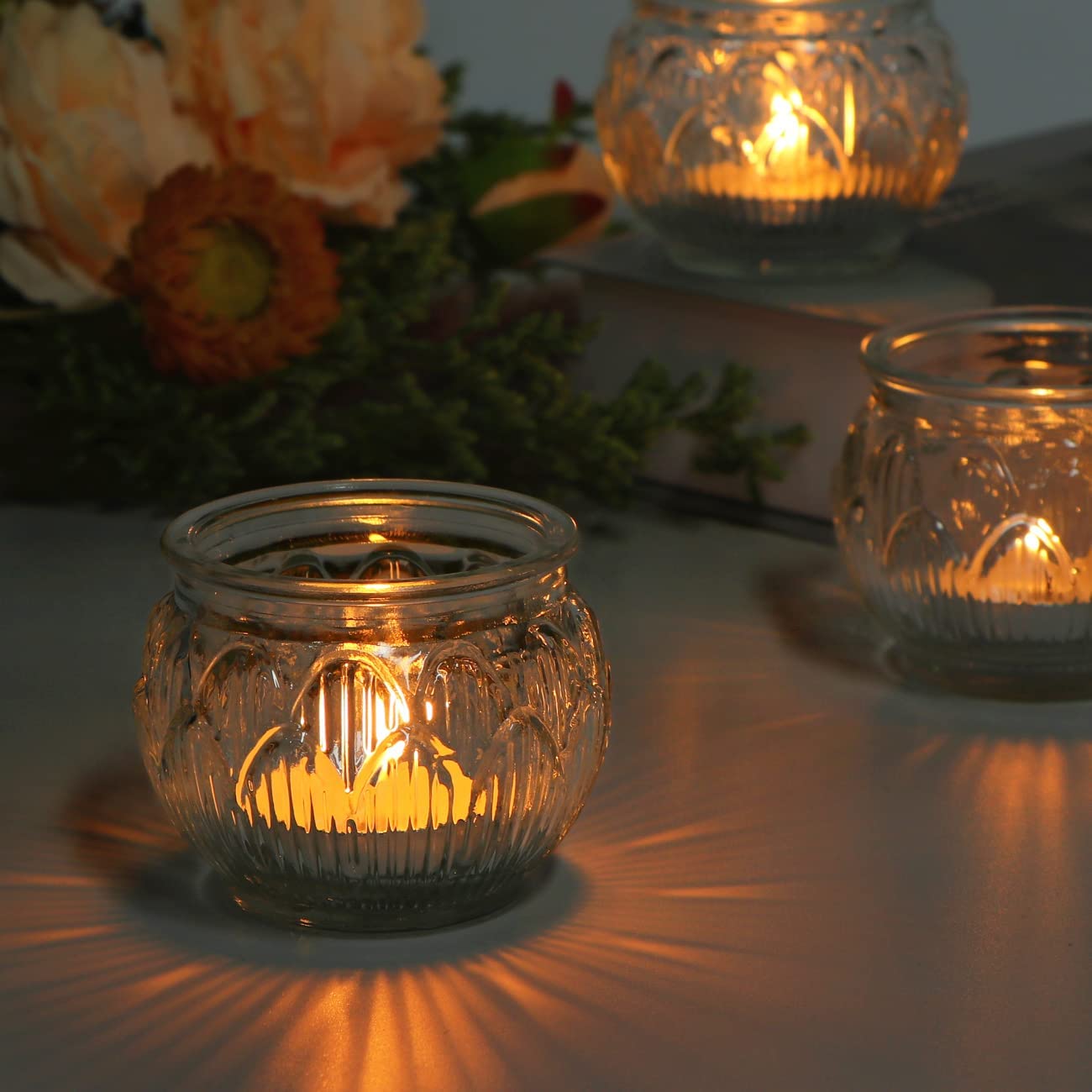 European-style vintage glass candlestick candle tealight candle holders candlestick02