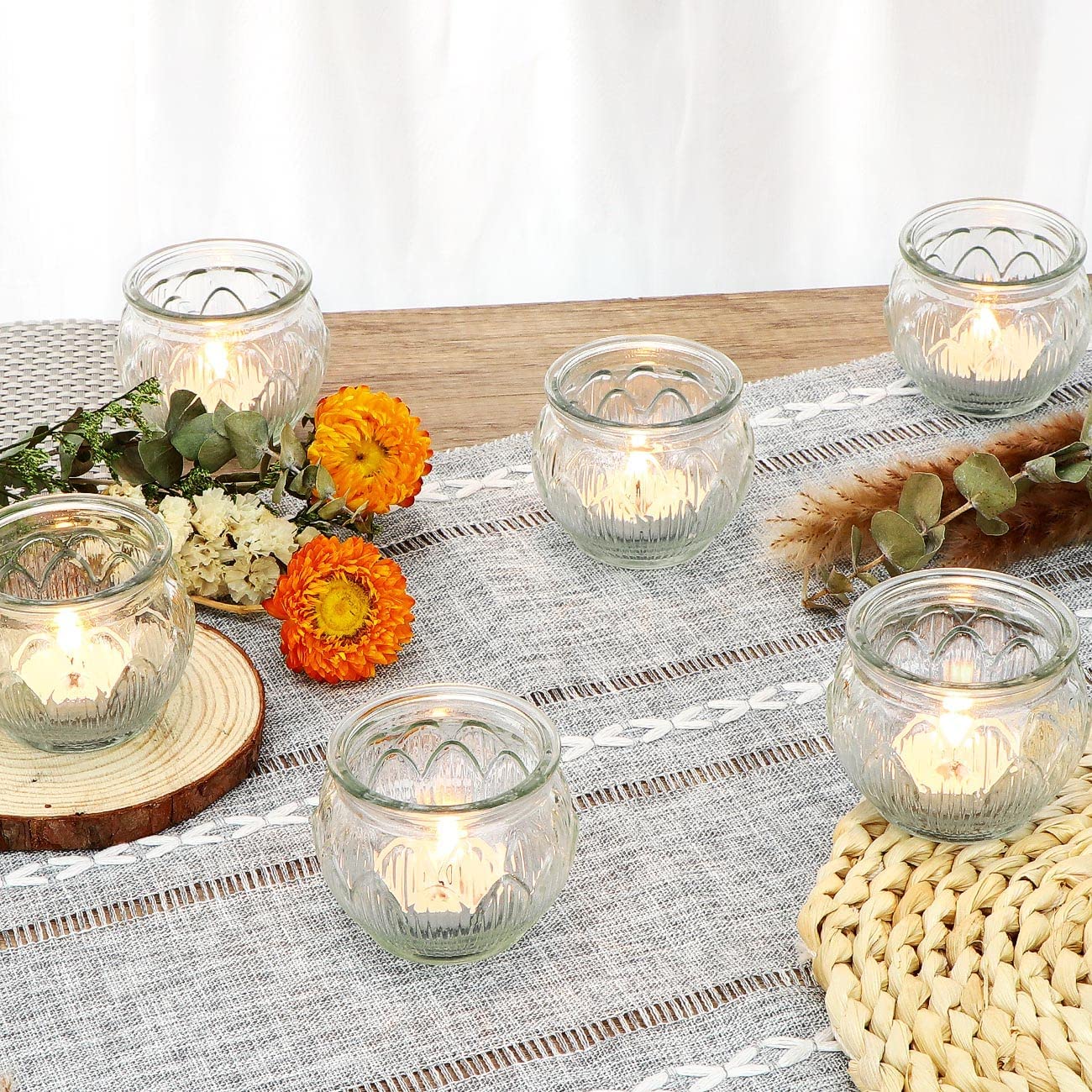 European-style vintage glass candlestick candle tealight candle holders candlestick06
