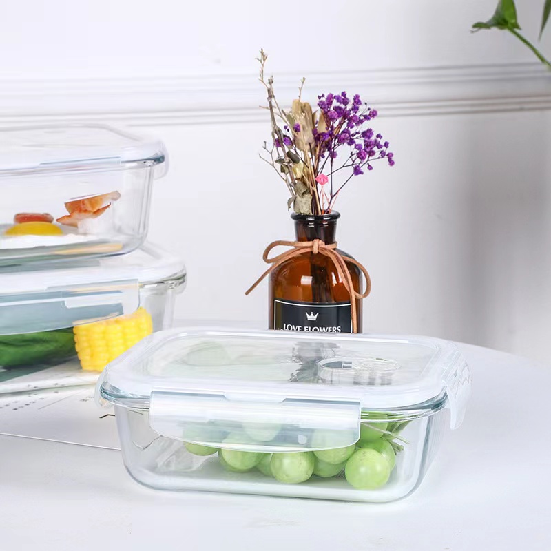 High quality Soda-lime girazi Rectangular Glass Baking Dish Food Storage Containers04