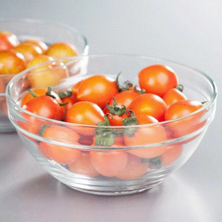 سالاد میوه با کیفیت بالا مایکروویو شفاف کاسه های شیشه ای سودا-آهک برای غذا06