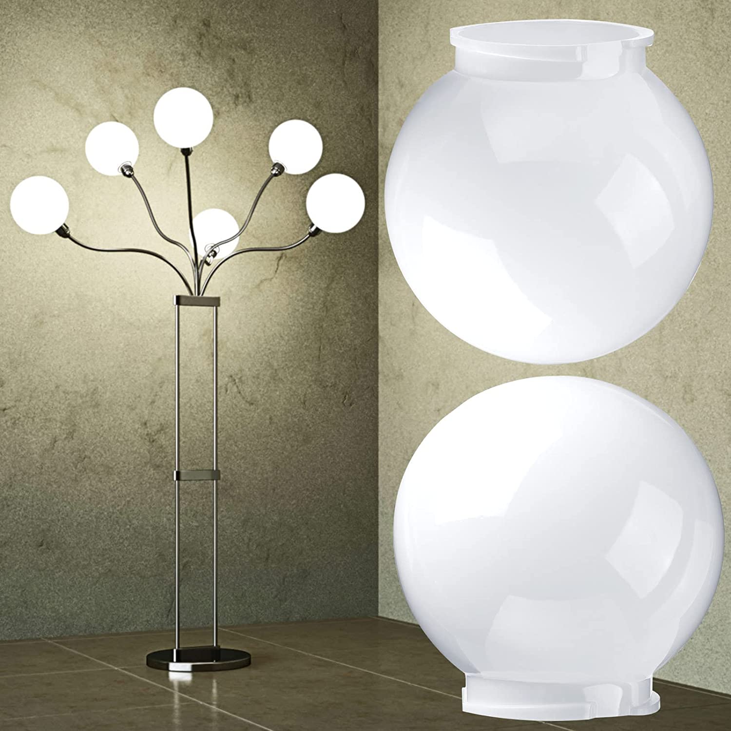 Simple Hotel matt fehér üveg mennyezeti lámpaernyő lámpaernyő06