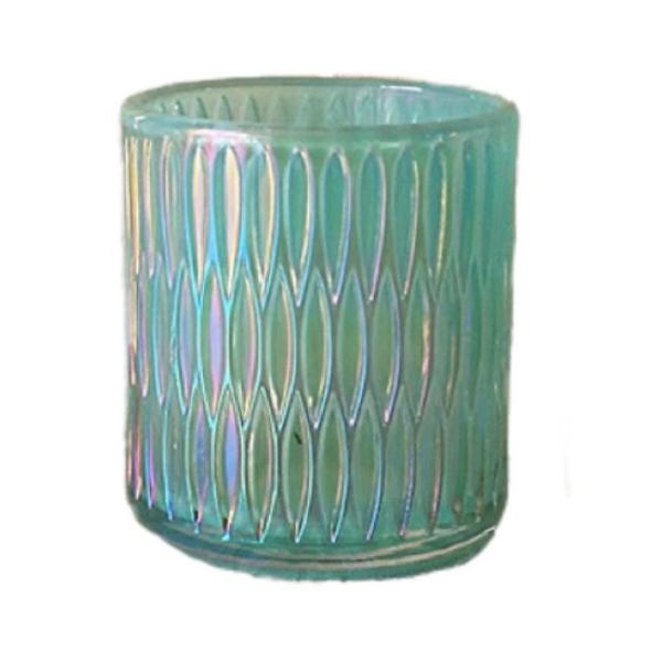 Transparent Candlestick Cup Candle Jar Glass Tealight Candle Holders para sa Kasal01