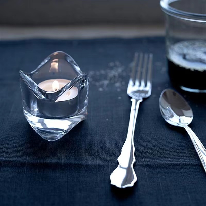 विंटेज टेबल छोटे आकार की चाय ग्लास मोमबत्ती जार मोमबत्ती धारक कप सजावट02